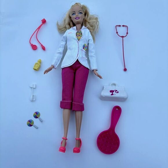 Mattel Other - 2009 I Can Be Series Kid Doctor Barbie Mattel Career Pediatrician Medicine
